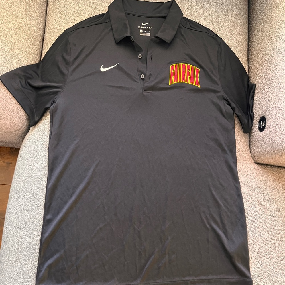 Nike Black Dri- Fit Men's Polo Shirt Fairfax High School